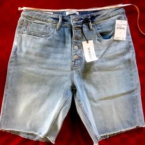 Vigoss Ace High Rise Jean Bermuda Shorts